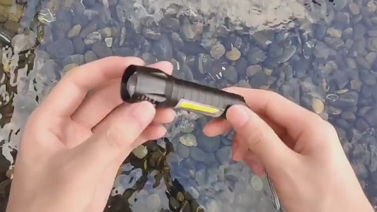 Pocket Mini Portable XPE + COB LED Tactical Flashlight